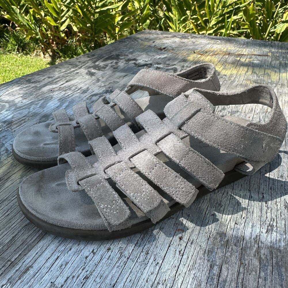 Vionic Ritta Gladiator Sandals Light Gray Suede Women’s 6 - 725